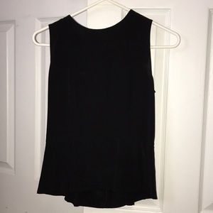 Black Peplum Tank